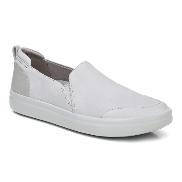 Vionic Trainers Ireland - Penelope Slip on Sneaker Light Grey - Womens Shoes On Sale | GSZEK-2539